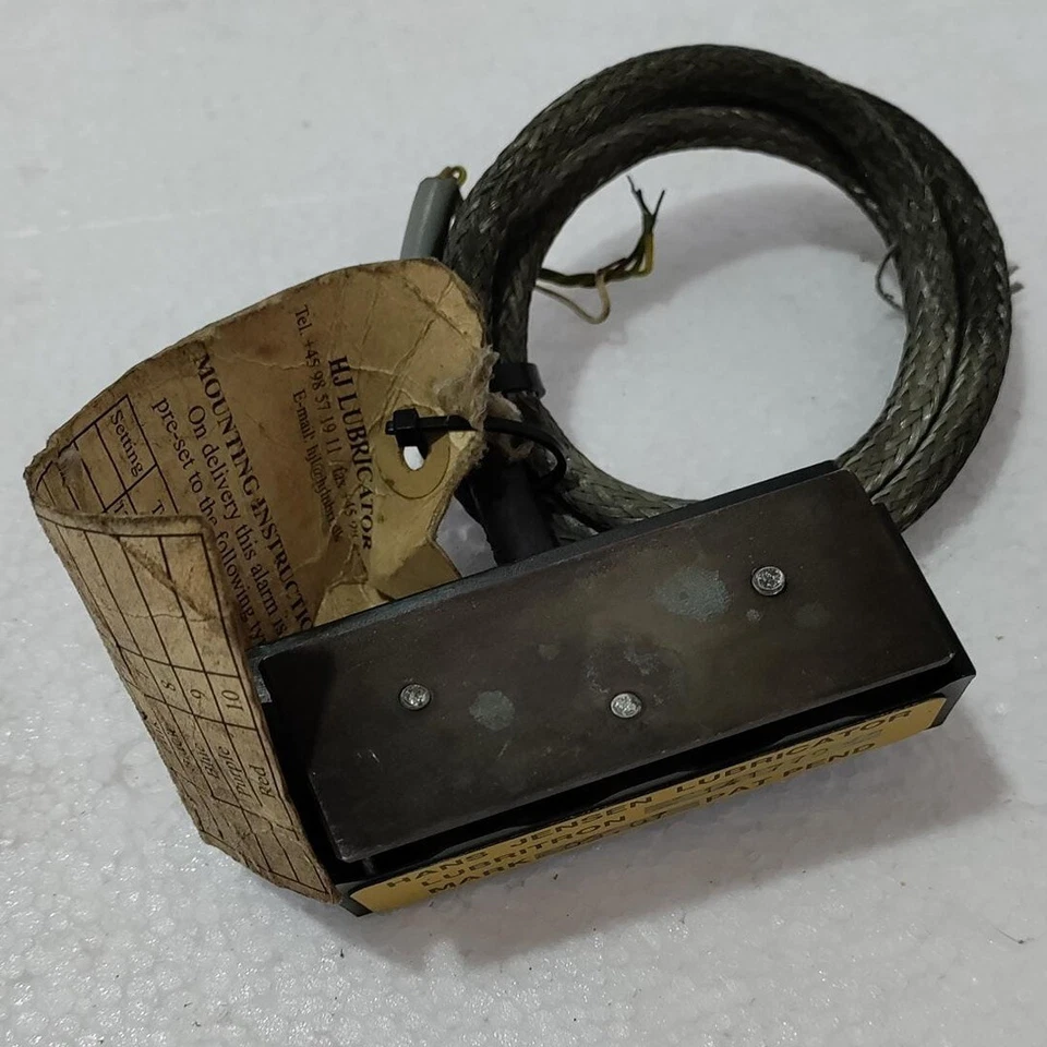 Hans Jensen Lubricator 141779, Alarm Oil Level & Flow